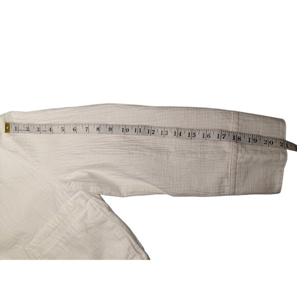 MANGO MNG Suit Women's Off-White Cropped Textured Jacket Size S/M - Picture 12 of 14